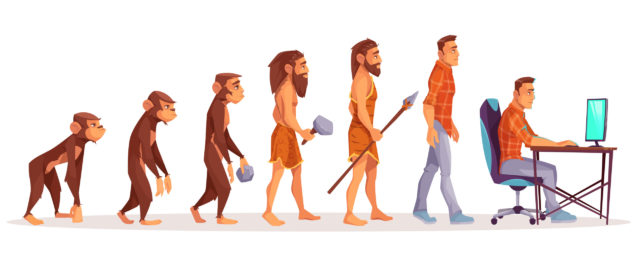Human evolution from ape to man