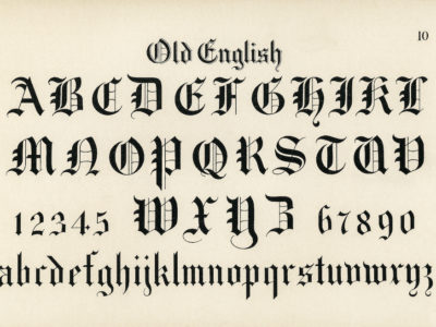 Old English calligraphy fonts
