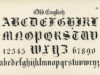 Old English calligraphy fonts